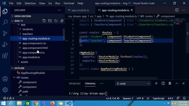 ? Angular 11 Tutorial - Routing and Navigation || Ujjwal Technical Tips смотреть онлайн
