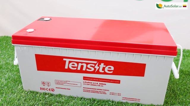 Batería Litio 200Ah Tensite 12,8V |AutoSolar смотреть онлайн