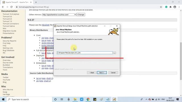 How to Install Apache Tomcat 9.0 as service in Windows 10 смотреть онлайн