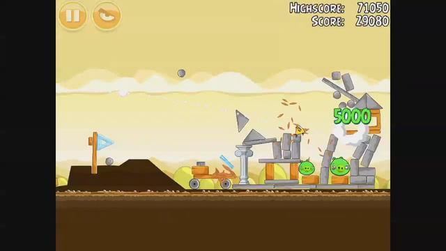 Angry Birds - Mighty Hoax Level 5-11 Walkthrough 3 Stars смотреть онлайн