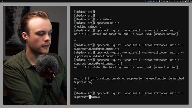 Static Analysis for C/C+ with cppcheck (+Makefile) | Embedded System Project Series #9 смотреть онлайн