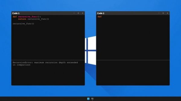 How to fix RecursionError: maximum recursion depth exceeded in comparison in Python