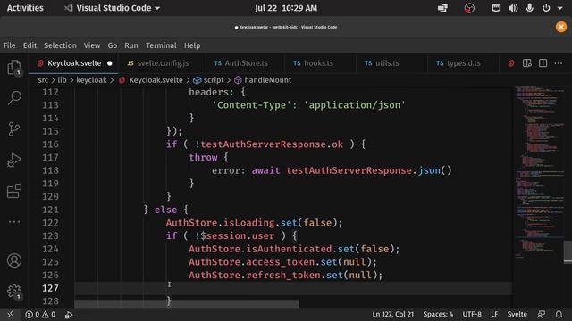 Sveltekit + OpenID Auth (Todo App) | Part 29 onMount Handler for Keycloak Component смотреть онлайн