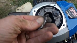 Крутится вал(катушка) мотокосы(триммера) на холостом ходе