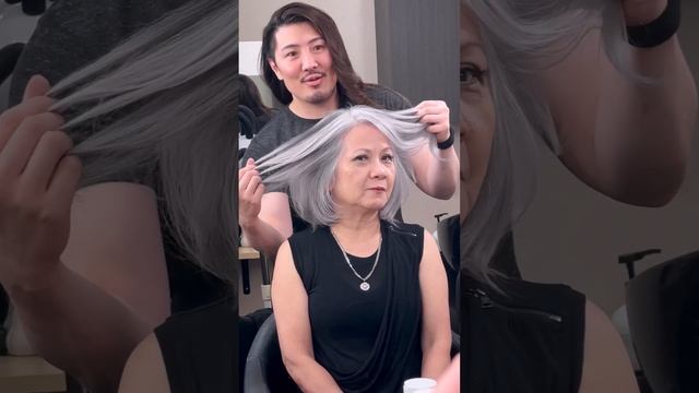 Transition to #GrayHair in one day with #GuyTang #SilverMoon смотреть онлайн