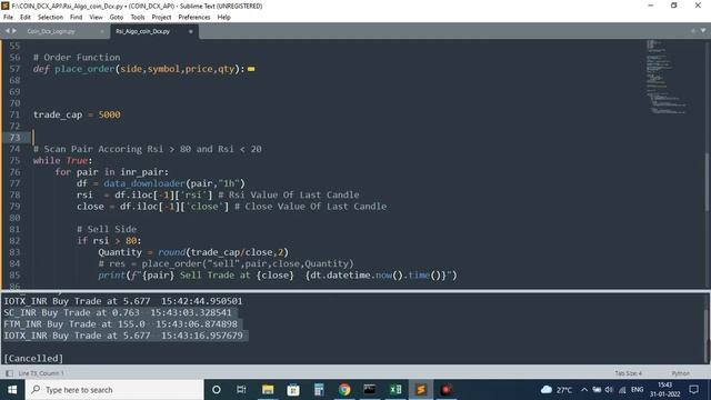 Rsi Algo Trading With Coin Dcx Fully Automatic | смотреть онлайн