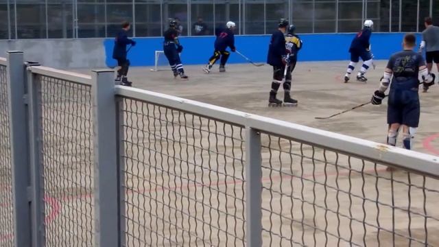 Тренировка по хоккею на роликах с мячом 06.09.2020 на Русановке смотреть онлайн