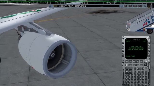 p3d v4.5 fslabs a320 214 from LKPR - Prague to LIRF - Roma Fiumicino latakeoff смотреть онлайн