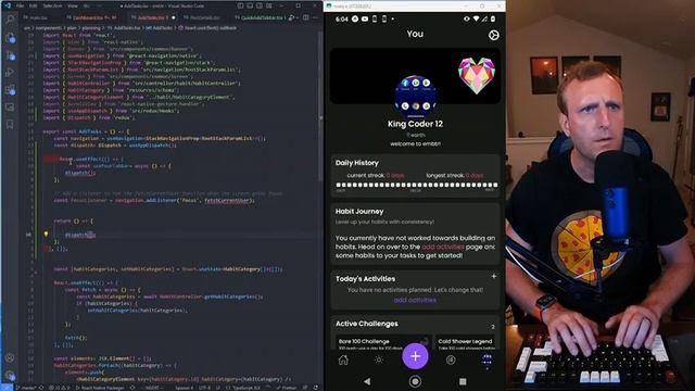 Coding - Node JS - React Native - Habit Building App - App Development #2 смотреть онлайн