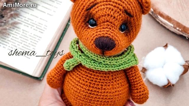 Амигуруми: схема Медвежонок "Бернард". Игрушки вязаные крючком - Free crochet patterns. смотреть онлайн