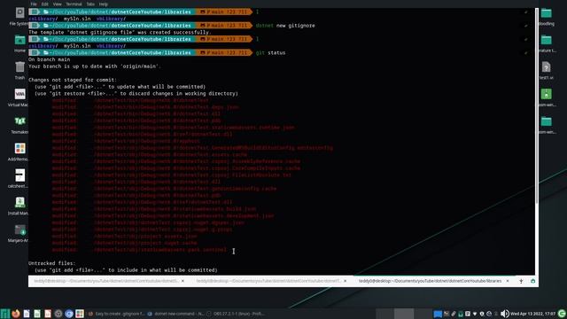 playing with dotnet core 59 - dotnet new gitignore autogenerated gitignore for dotnet смотреть онлайн