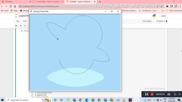 penguin Drawing in Python || Python turtle library || Python for beginners смотреть онлайн