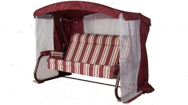 Качели садовые Милан Премиум, бордо, 2,37х1,39х1,74м (Даметекс) обзор A29R смотреть онлайн
