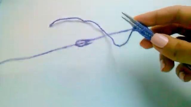 Простой набор петель спицами смотреть онлайн