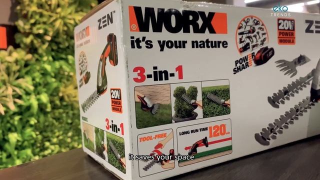 WORX WG801E 20V Max Lithium-Ion ZEN Cordless Shrub/Grass Shear with Power Share Technology смотреть онлайн