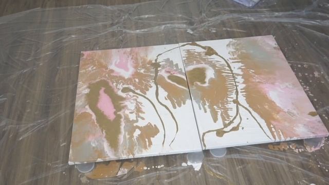 DIY Canvas Wall Art | #FluidArt смотреть онлайн