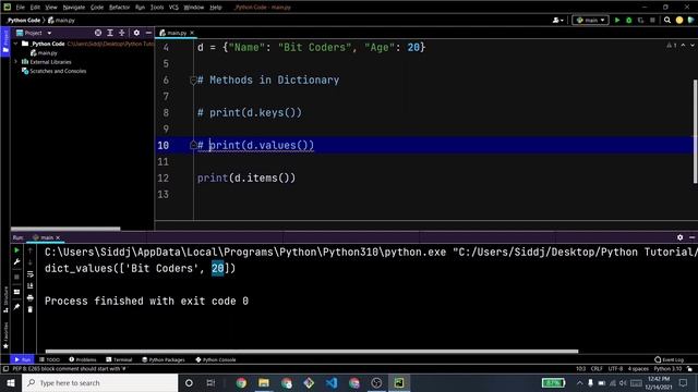 #19 Python Tutorial for Beginners | Dictionary Data Type Explained | Bit Coders | In Hindi смотреть онлайн