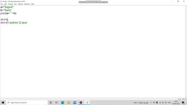LEARN STRING & DICTIONARY IN PYTHON |SAGNIK SAHA| смотреть онлайн