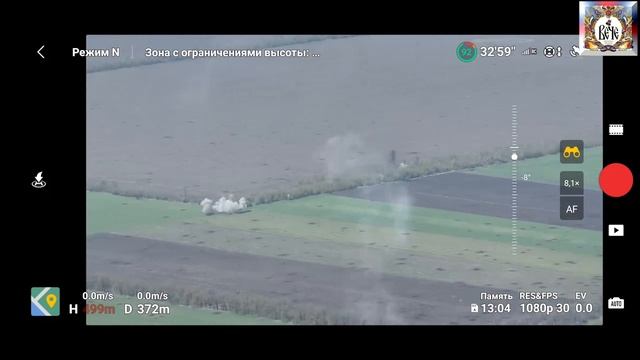 Украина .Обнаружение и уничтожение танка ВСУ и живой силы противника на Авдеевском направлении.ч.1 смотреть онлайн