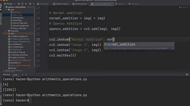 OpenCV with Python | 10-Arithmetic Operations on Images смотреть онлайн