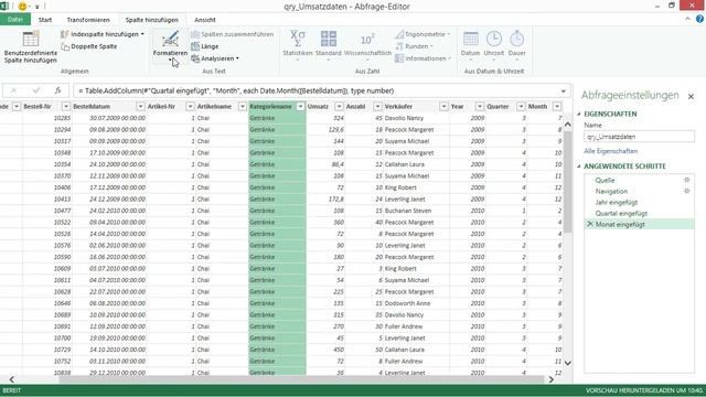Power Query mit Excel 2013 Tutorial: Registerkarte ,Spalte hinzufügen‘ |video2brain.com смотреть онлайн