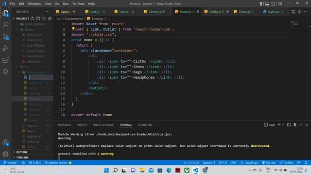 Nested route in React Js || Tamil смотреть онлайн