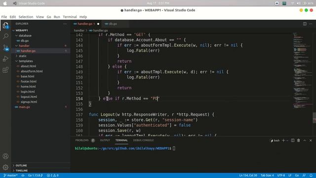 Web Authentication App | Part 12 | Updating database and showing it | Golang | MongoDB смотреть онлайн