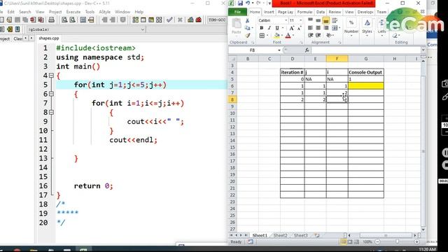 Lecture 10 2 nested loop triangle dry run смотреть онлайн