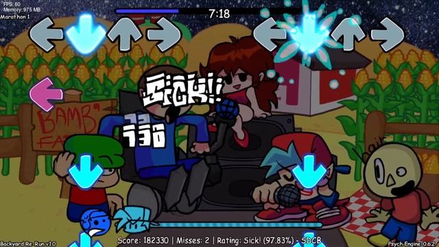 V.S. D&B: Backyard Re-run 1.0 1/4 Full Gameplay (lol!!!!) смотреть онлайн