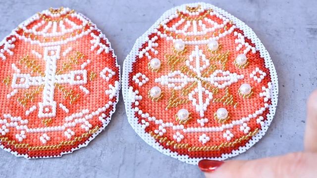 Вышивка крестиком и бисером. Пасхальное яйцо/Оформление смотреть онлайн