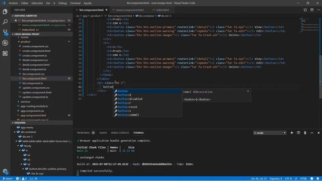 CRUD Básico MongoDB Spring Boot Angular: Capítulo 5: Diseño de las vistas смотреть онлайн