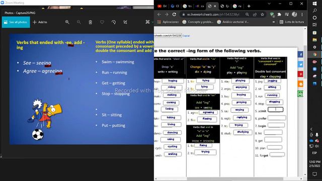 English- gerunds , present simple 20220205 110946 смотреть онлайн