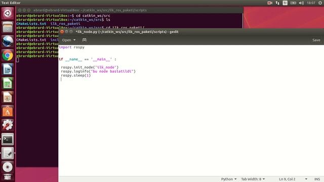 ROS #3 - Python Node Örneği смотреть онлайн