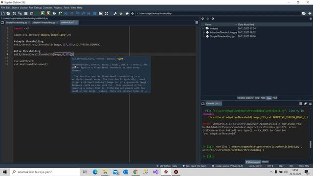 Python ile Görüntü İşleme- Eşik Ayarlama Thresholding (Otsu Thresholding) смотреть онлайн