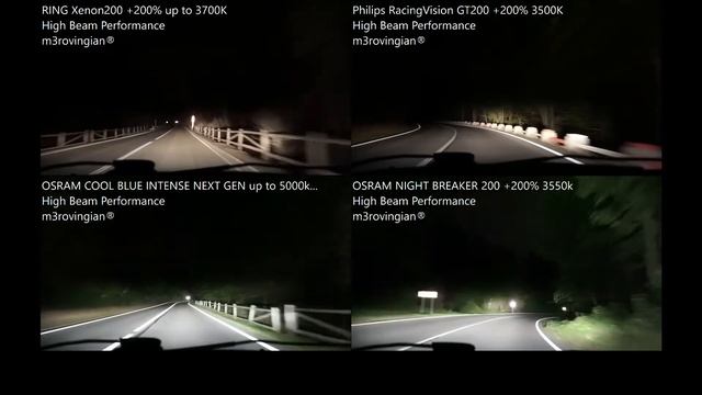 High Beam RING Xenon200, Philips RV GT200, OSRAM Cool Blue Intense NEXT GEN, NIGHT BREAKER 200 смотреть онлайн