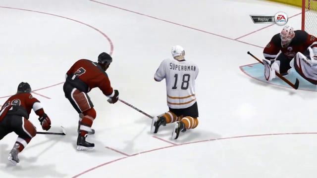 NHL 14: Superbman's Dirtiest Goal in 6V6 EASHL смотреть онлайн