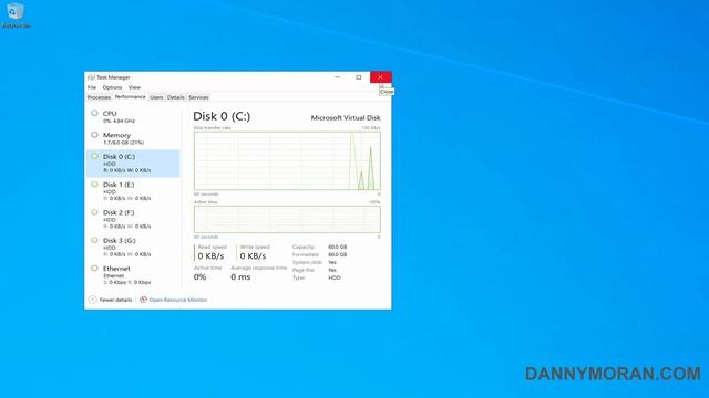 How to enable disk performance counters in Task Manager for Windows Server смотреть онлайн