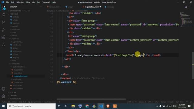 35, Registration page in django | django bangla tutorial смотреть онлайн
