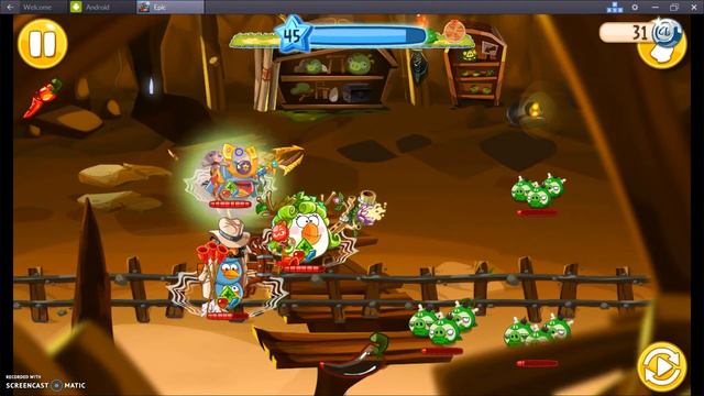 ANGRY BIRDS EPIC LEVELING UP TO LEVEL 46 смотреть онлайн