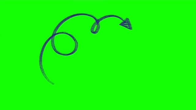 Футаж синяя стрелка/на зелёном фоне/ хромокей смотреть онлайн