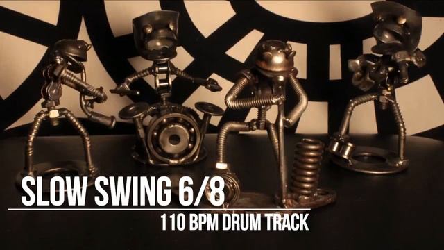 110 BPM - Slow Swing - 6/8 Drum Track - Metronome - Drum Beat смотреть онлайн