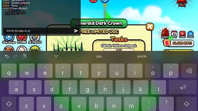 How to get emerald dark crown free limited Ugc in obby but your on a jetpack on roblox смотреть онлайн
