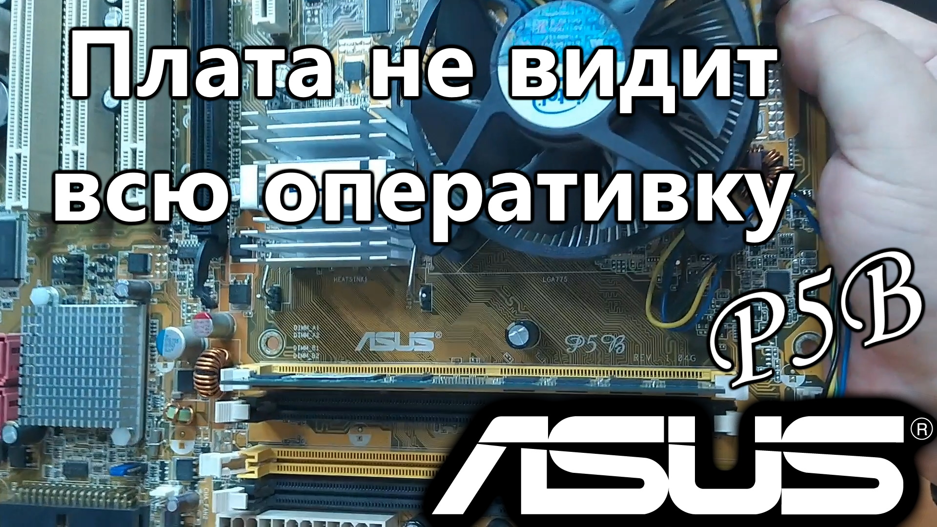 Asus P5B. Не видит весь объем оперативной памяти смотреть онлайн