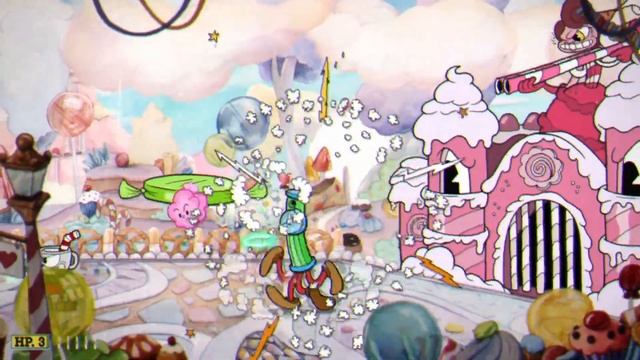 Cuphead. Баронесса фон Бон-Бон. Погнали подкатим смотреть онлайн