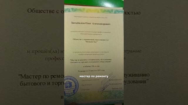 Диплом ХОЛОДИЛЬЩИКА за 2 месяца! #холодильник #работа #ремонт смотреть онлайн