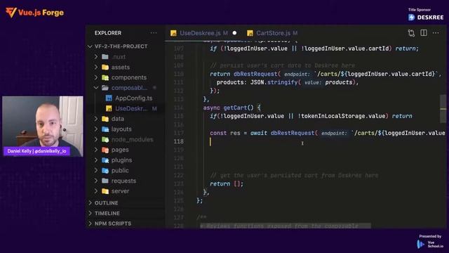 Episode 2: E-Commerce - Persist Cart in Deskree by Dmitry Grechko: Vue.js Forge смотреть онлайн