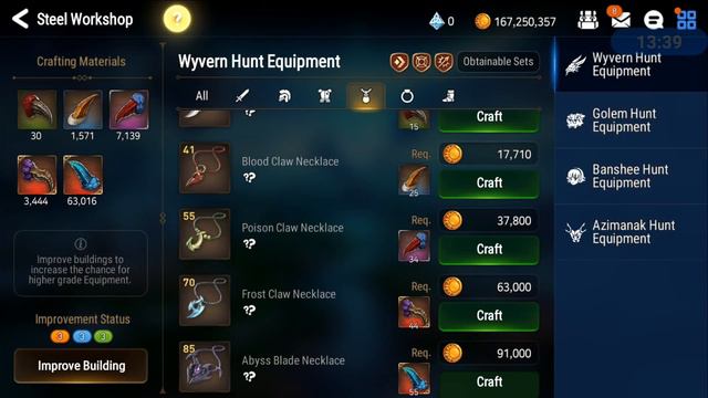Crafting Wyvern Necklace X100 (Need Speed Rolls!) Epic Seven Craft Epic 7 Gear Epic7 E7