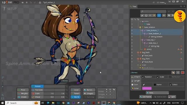 Learn how to create spine animations for games with this easy animation tutorial смотреть онлайн