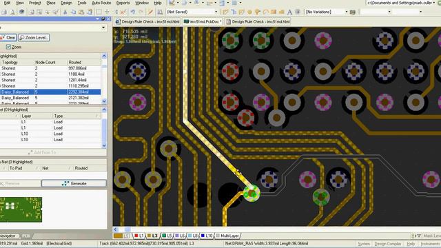 Altium Designer - DDR2 routing and layout смотреть онлайн