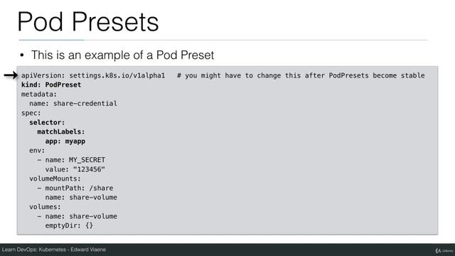Week 4 Lecture 13 Pod Presets смотреть онлайн